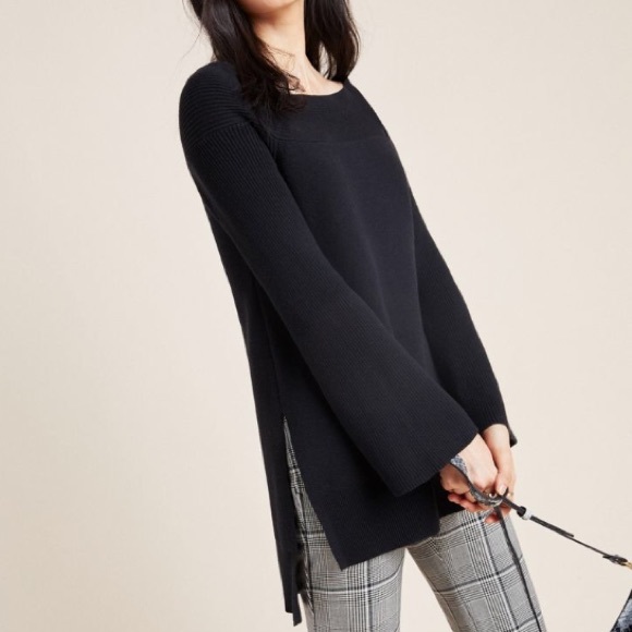 Anthropologie Elise Ribbed Tunic size Medium - Picture 2 of 13